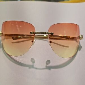 Stylish Gold and Pink Sunglasses